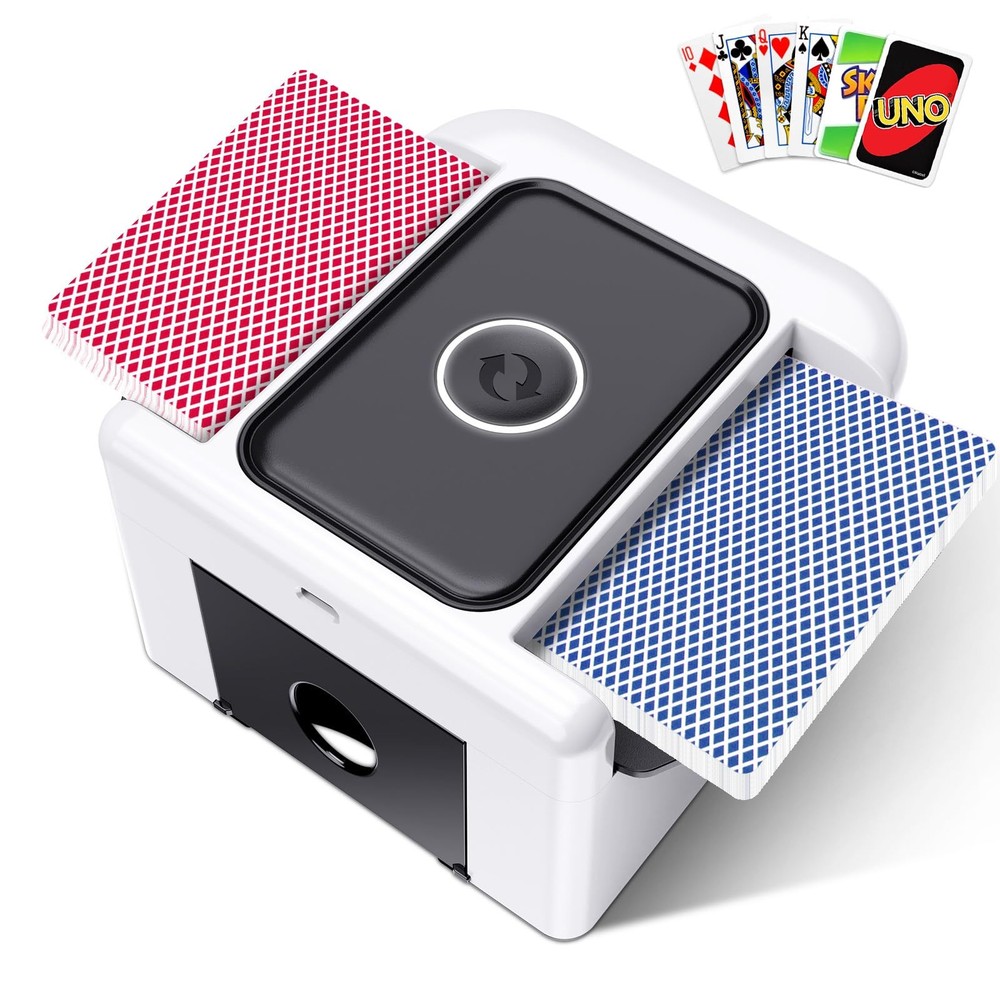 Automatic Card Shuffler 2 Deck,Quite playing Card Shuffler Machine 14 Deck