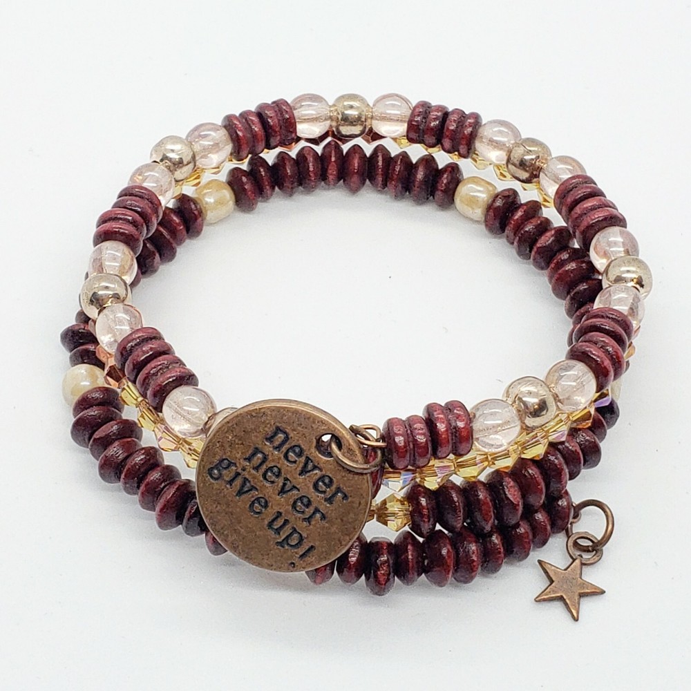 Handmade 3 Tiered Wrap Around Bracelet