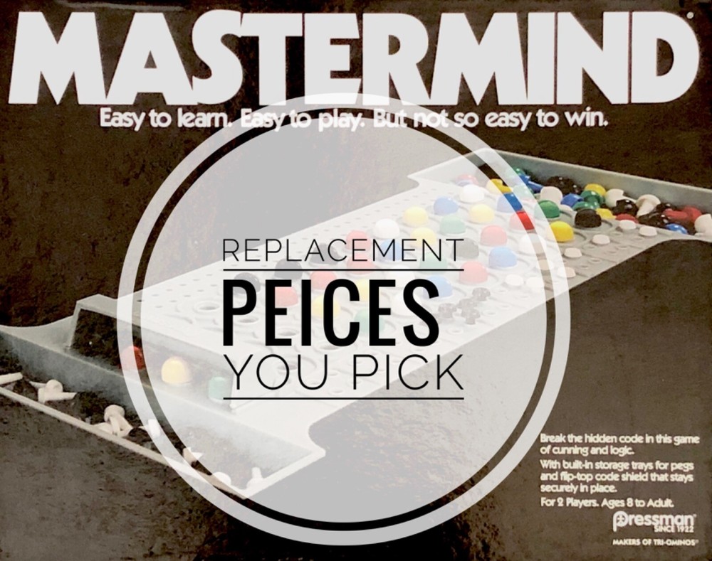 Mastermind Replacement Code and Key Pegs - Pressman Games 1981 - 2015 - You Pick