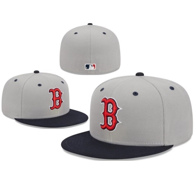 Boston Red Sox MLB Basic 59FIFTY Baseball Cap 5950 Fitted Hat Era NEW