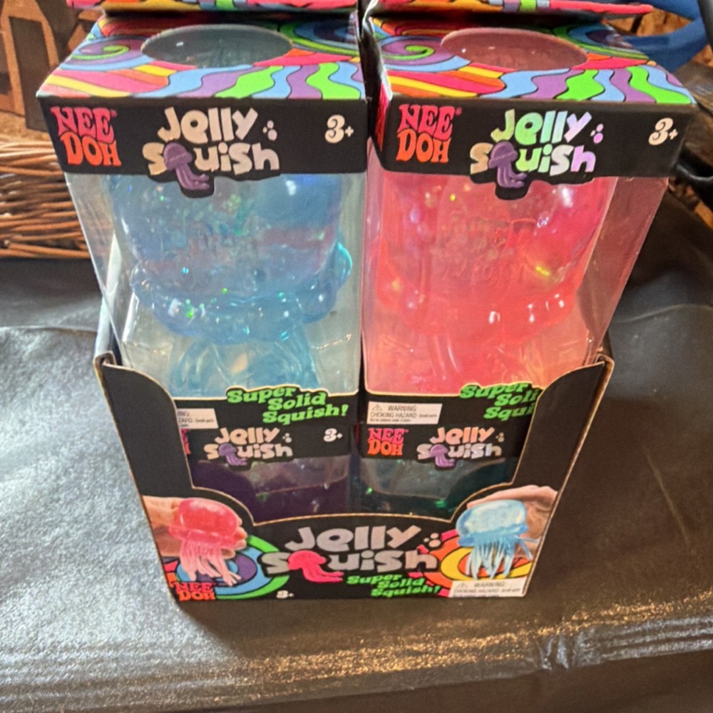 Nee Doh Jelly Squish Super Solid Squish  Blue Ages 3-4 Years 3+ Range