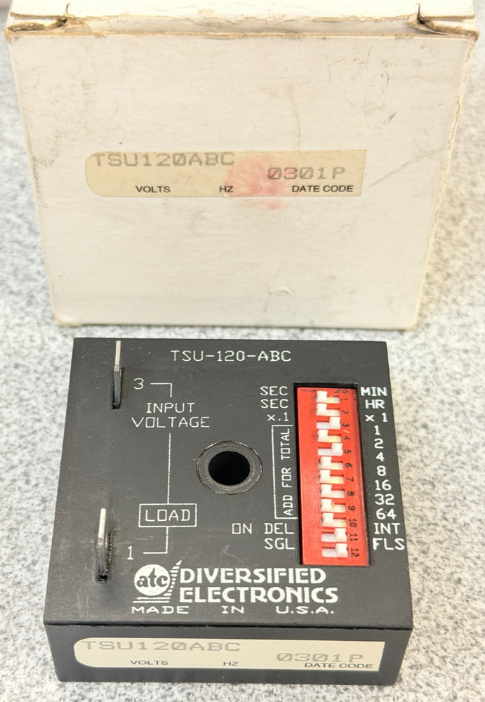 NEW ATC TSU-120-ABC SOLID STATE TIMER MULTI MODE 108-264VAC 50/60HZ