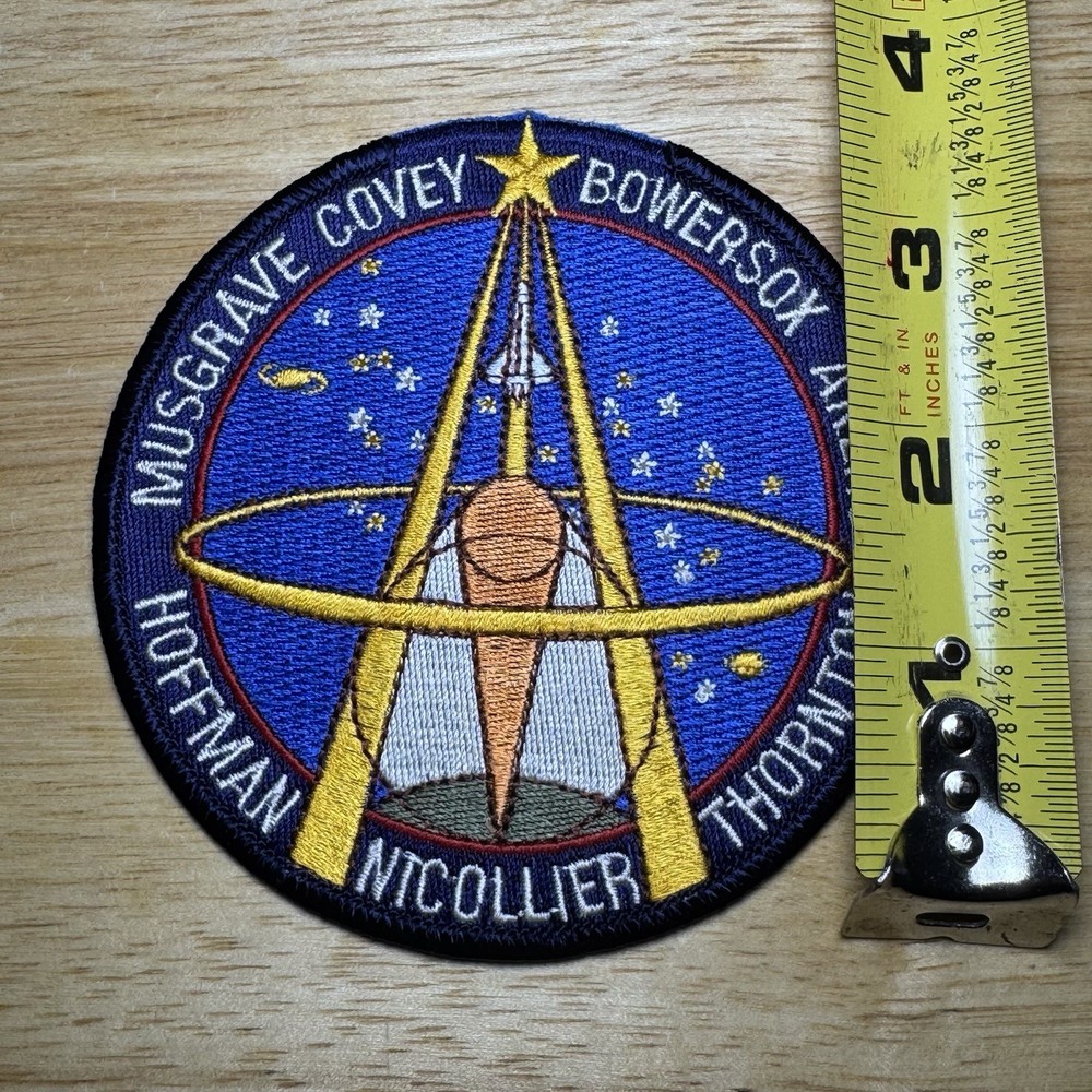 NASA STS-61 Space Shuttle Endeavour Embroidered 4" Crew Patch