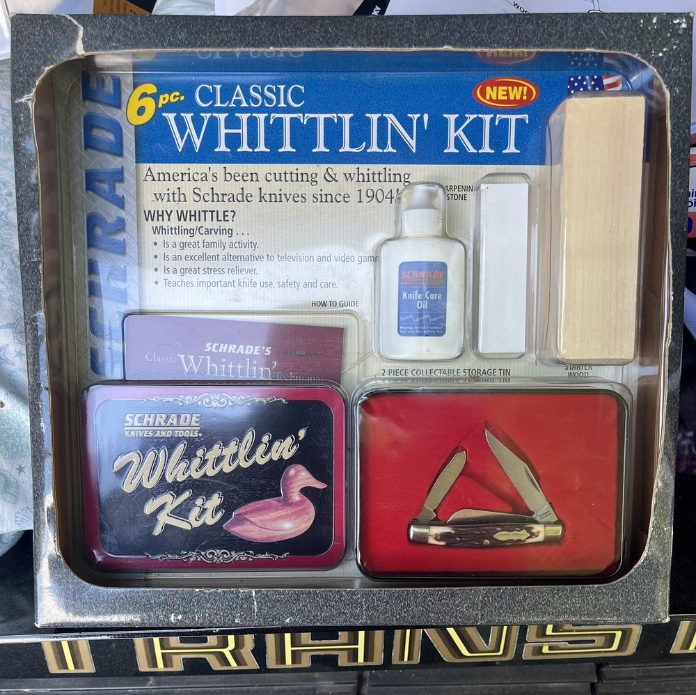 Vintage Schrade 6pc Whittlin Kit Unopened