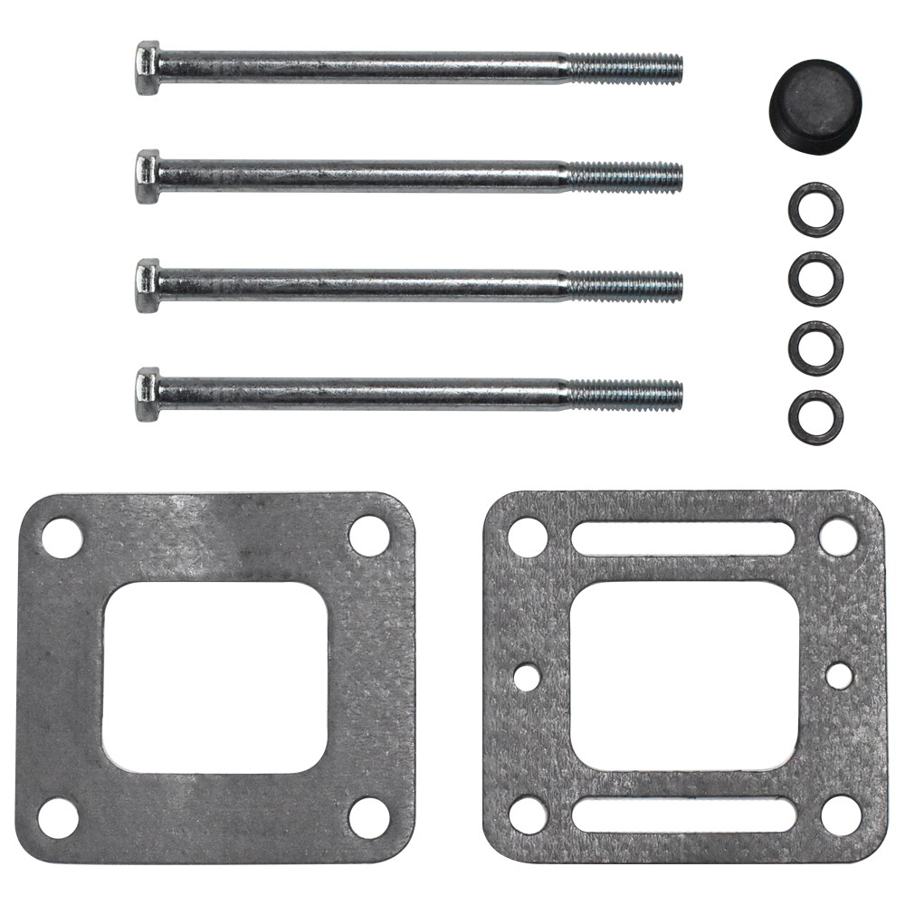 For 85-02 Mercruiser 4.3L V6 Wet-Joint Exhaust Manifold Kit w/4" Risers