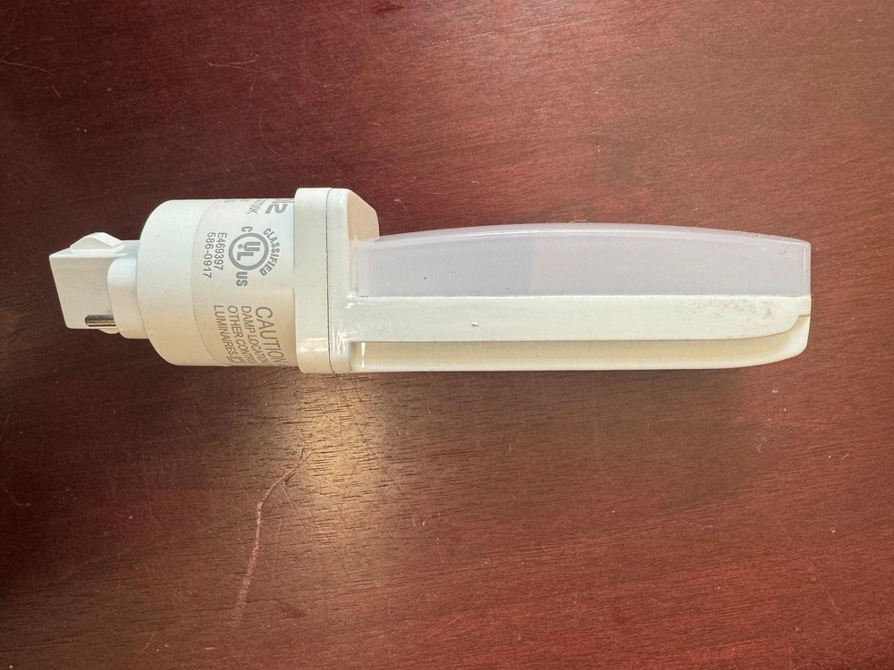 LEDI2 7W LED PLC Replacement Lamp Model: I2-V-PLC-7WG24D2700K G24D Socket