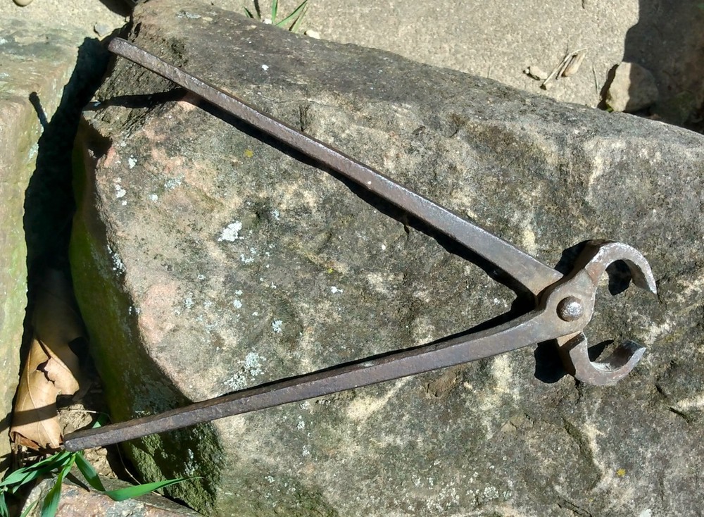 Antique Hand Forged Blacksmith Nippers 1900s