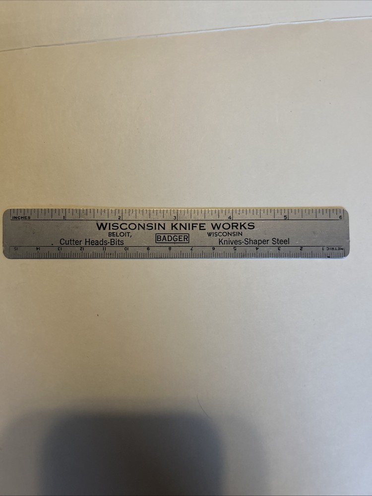 Wisconsin Knife Works Ruler