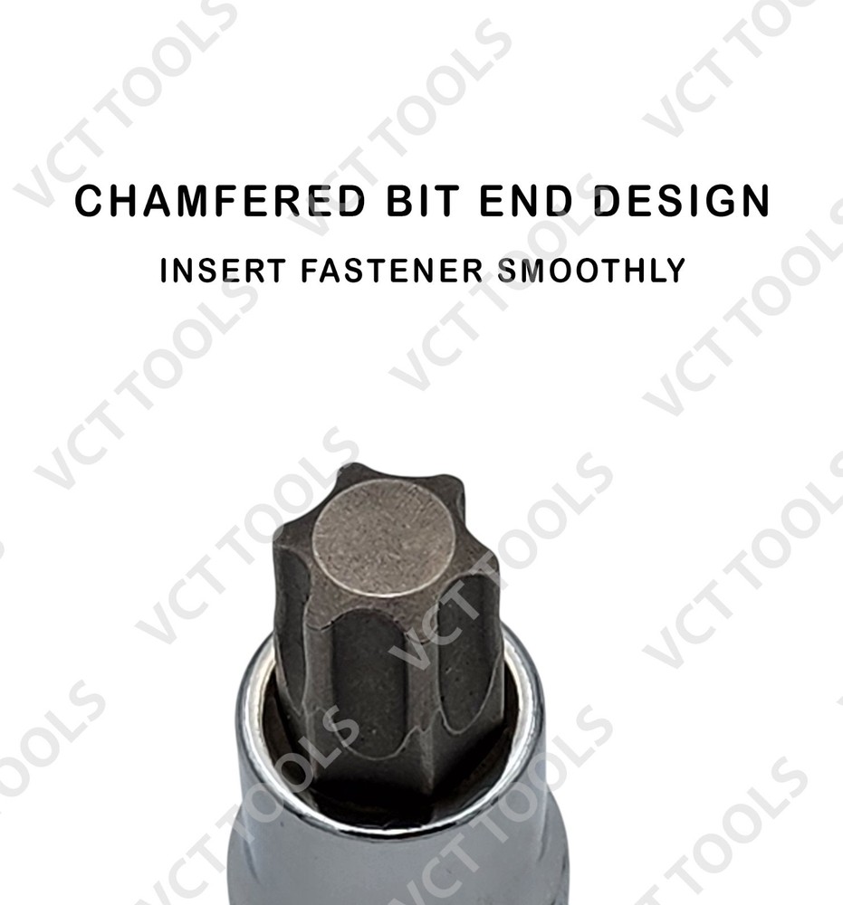 13pc Torx Bit Socket and E-Socket Set, High Quality CR-V and S2 Sockets