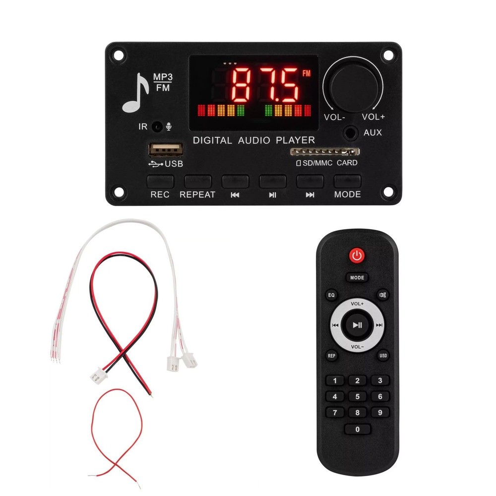 Multi-function BT 5.0 Amplifier Decoder Board MP3/WMA/WAV/FLAC/APE FM Radio