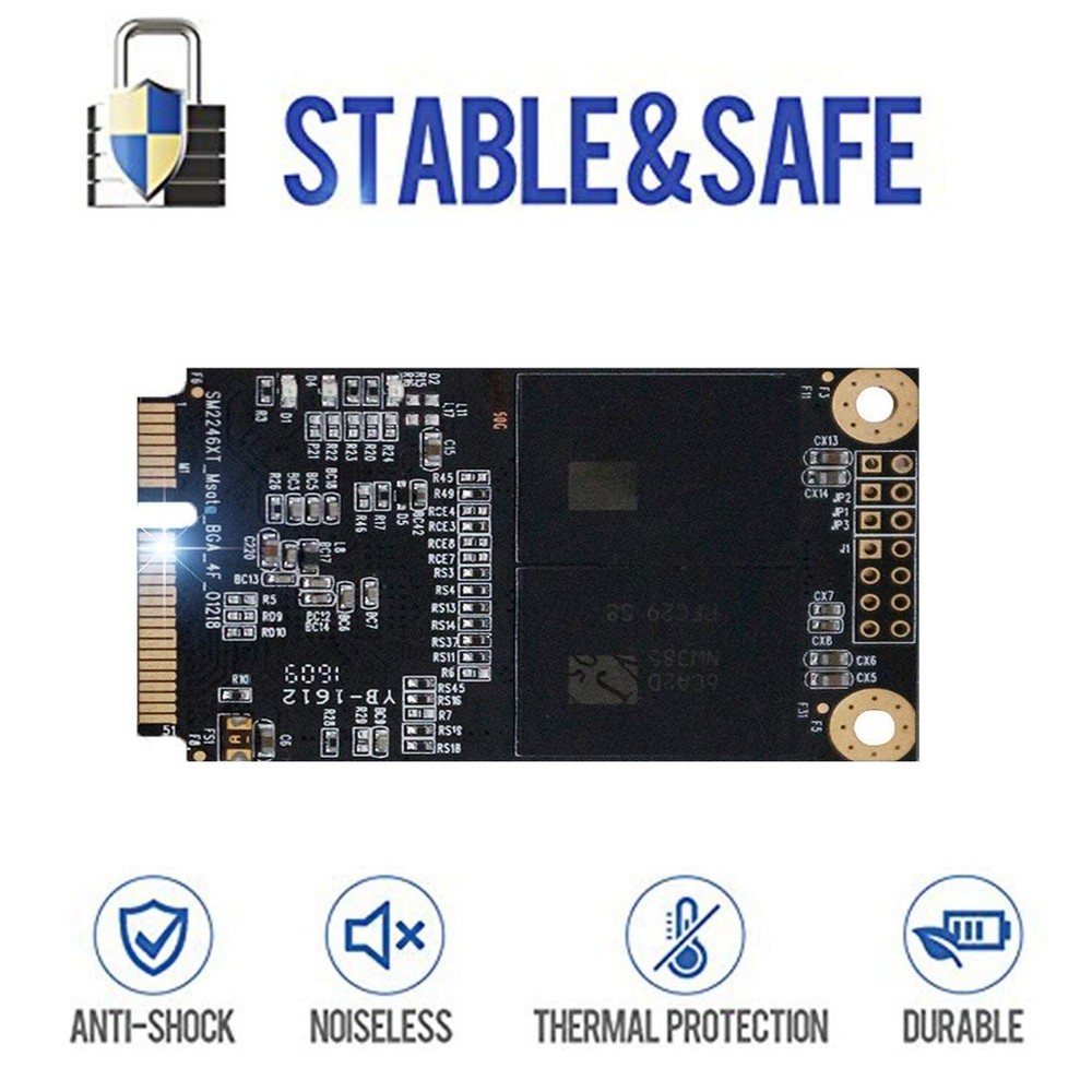 SSD Msata 500GB Internal Solid State Drive Mini Sata Disk Drive High Performa...
