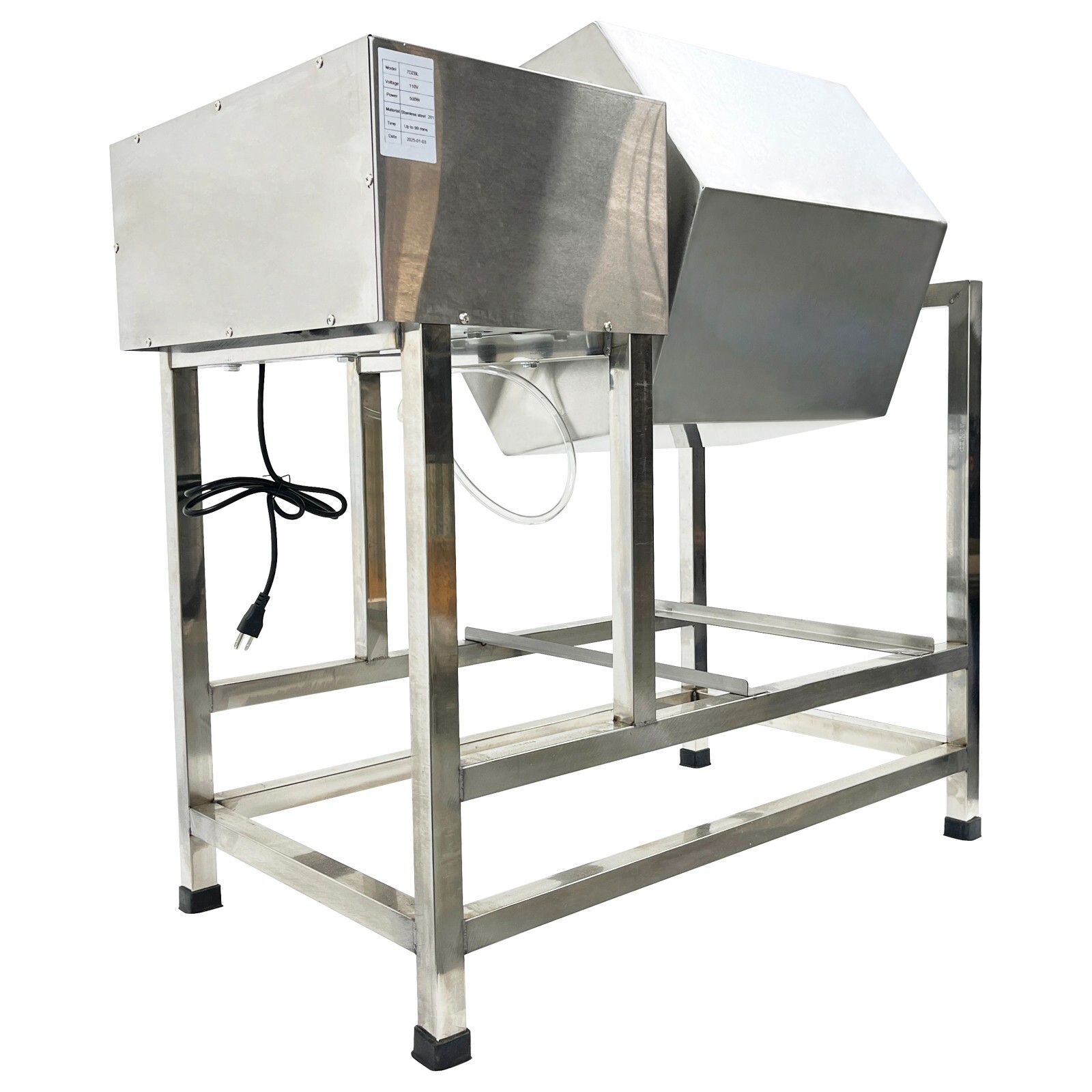 90L Vacuum Meat Vegetable Tumbler Marinator Hexagonal Barrel Pickling Machine