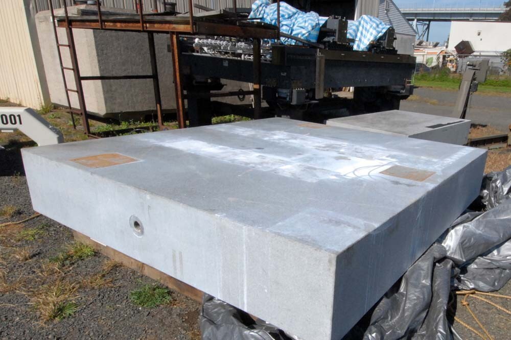Large granite table on stand, Inv 46276