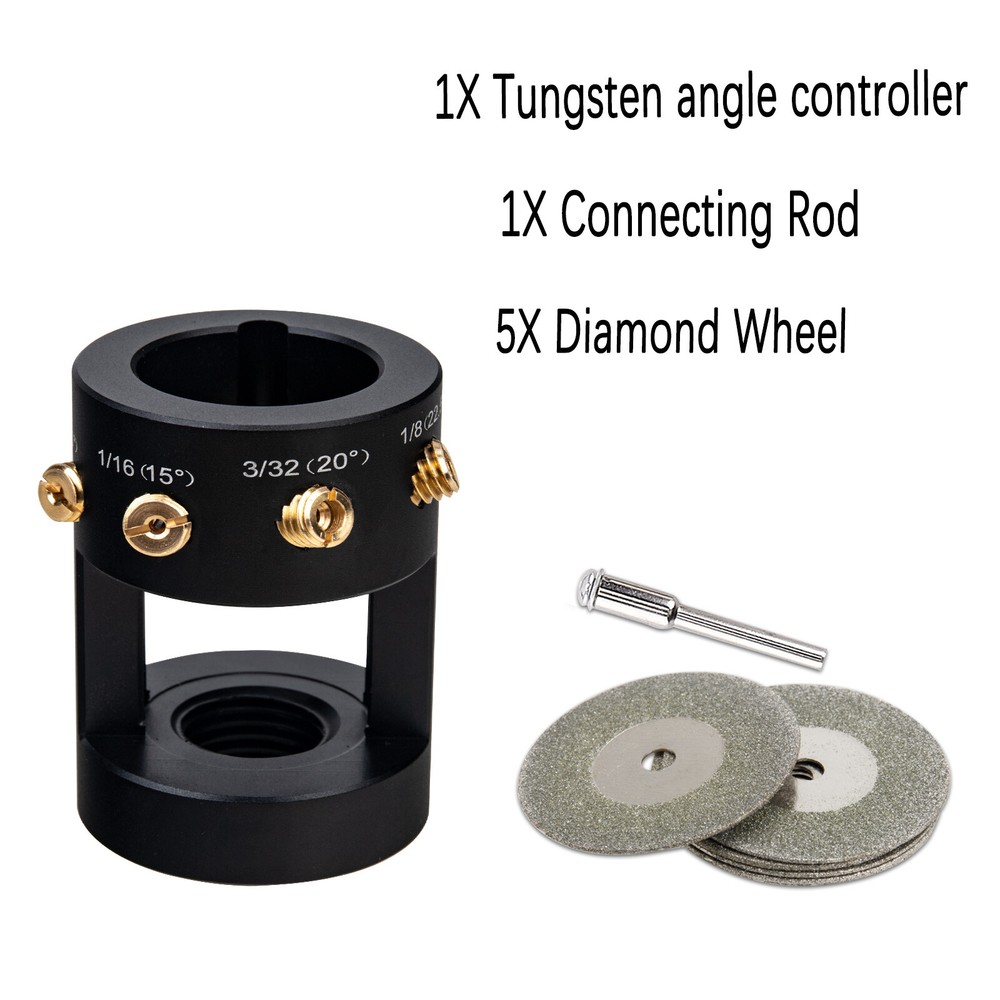 Tungsten Grinder Sharpener Multi-Angle & Offsets Head Tool TIG Welding