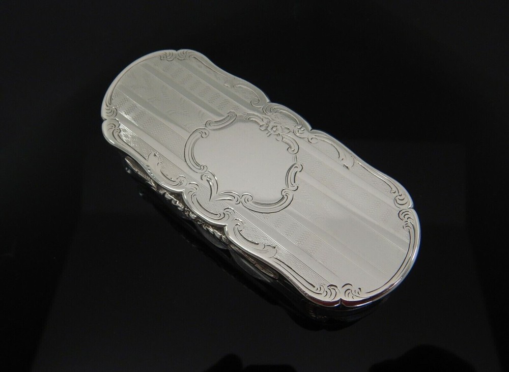 SOLID SILVER TABLE SNUFF BIRMINGHAM 1864 Henry Hyde Aston,