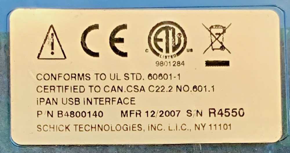 Schick iPan Digital USB Dental Panoramic Conversion Interface B4800140