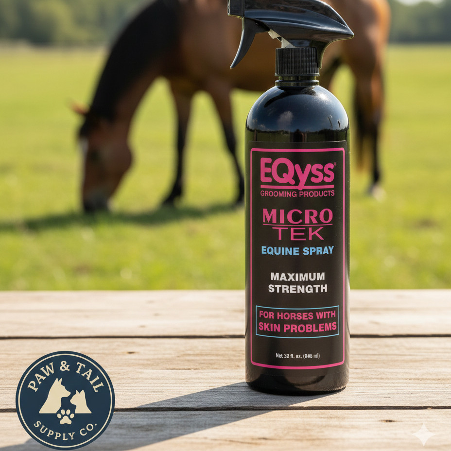 EQyss Micro-Tek Medicated Horse Care Bundle Shampoo and Spray Equine Grooming
