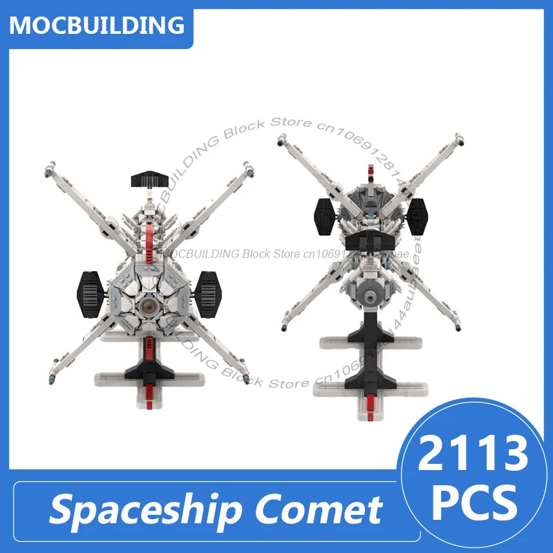 Spaceship Comet Small Model Moc Building Blocks Diy Assembled Bricks Space