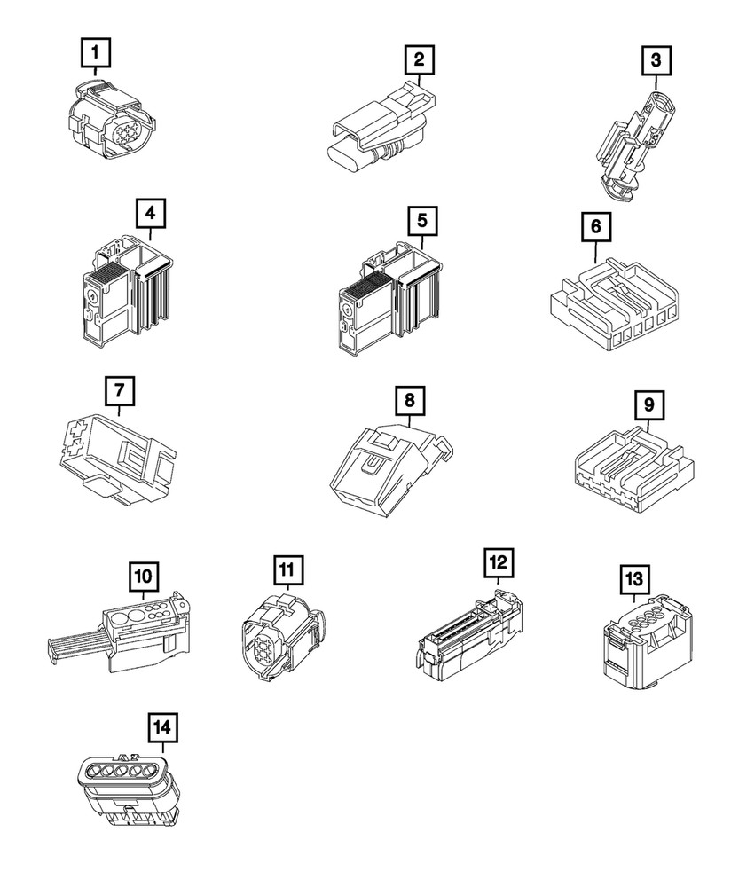 Genuine Mopar Electrical Connector 68197549AA