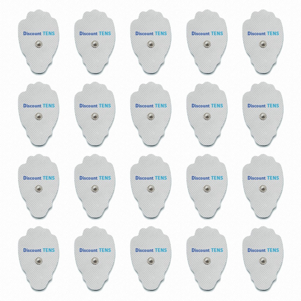 TENS Electrodes, Super Value 20 Replacement Electrode Pads for TENS Units, Snap