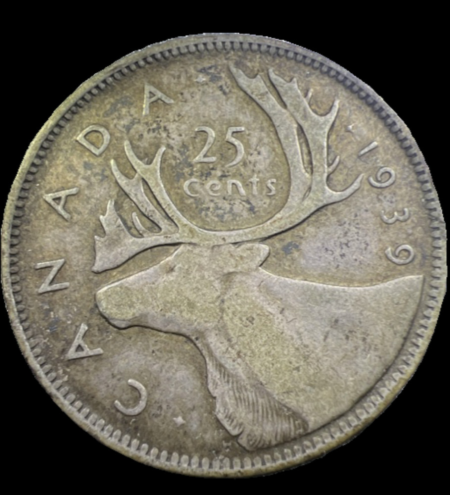 1939 Canada 25 cents