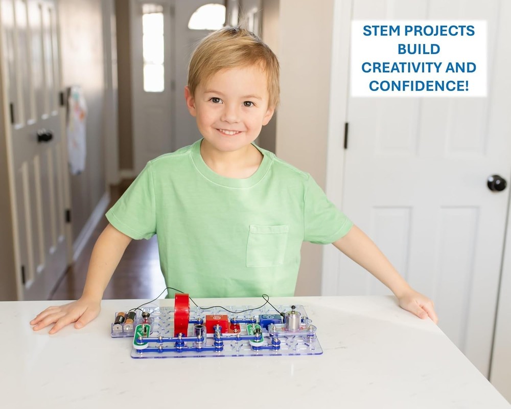 Elenco Jr. SC-100 Electronics Exploration Kit: 100+ STEM Projects for Ages 8+
