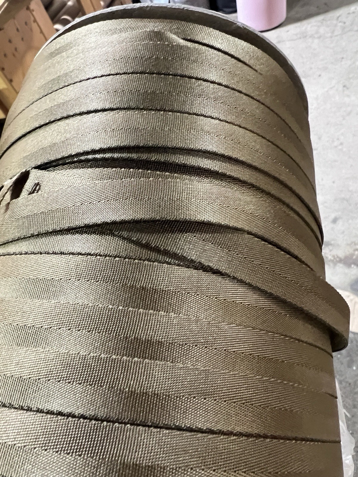 9/16” MilSpec Military Webbing 8s MIL-W-4088 Tan 499 PER YARD