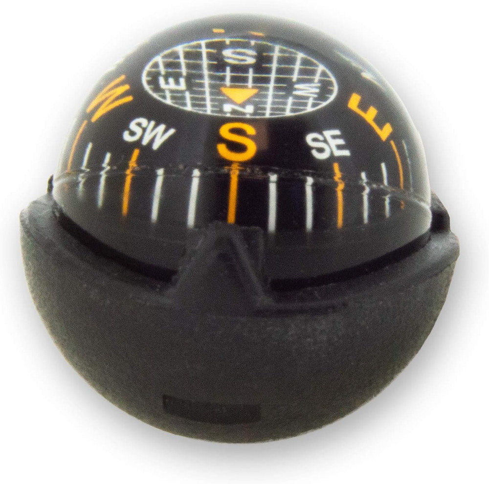 Sun Company Ziprcomp - Micro Ball Compass with Lanyard | Zipper Pull Compass for