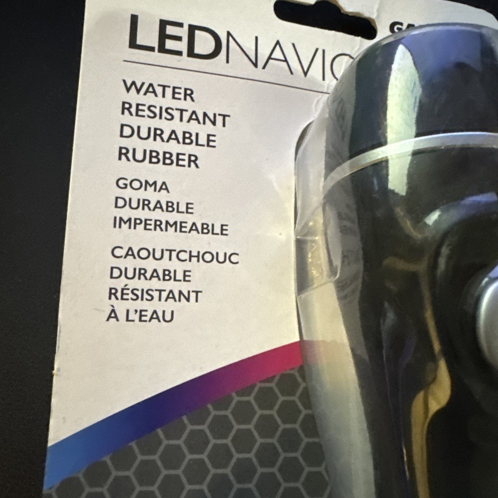Garrity 60111 LED Light Navigator Flashlight - Water Resistant - Durable Rubber