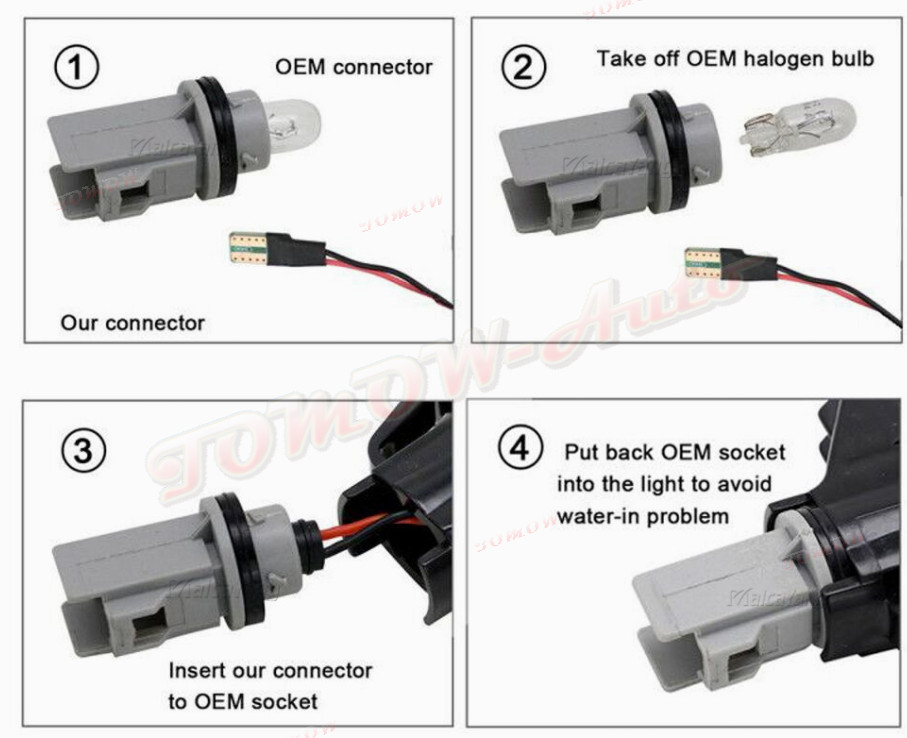 Clear For Lexus IS200 IS300 1999 2000 2001-2005 LED Dynamic Side Marker Light