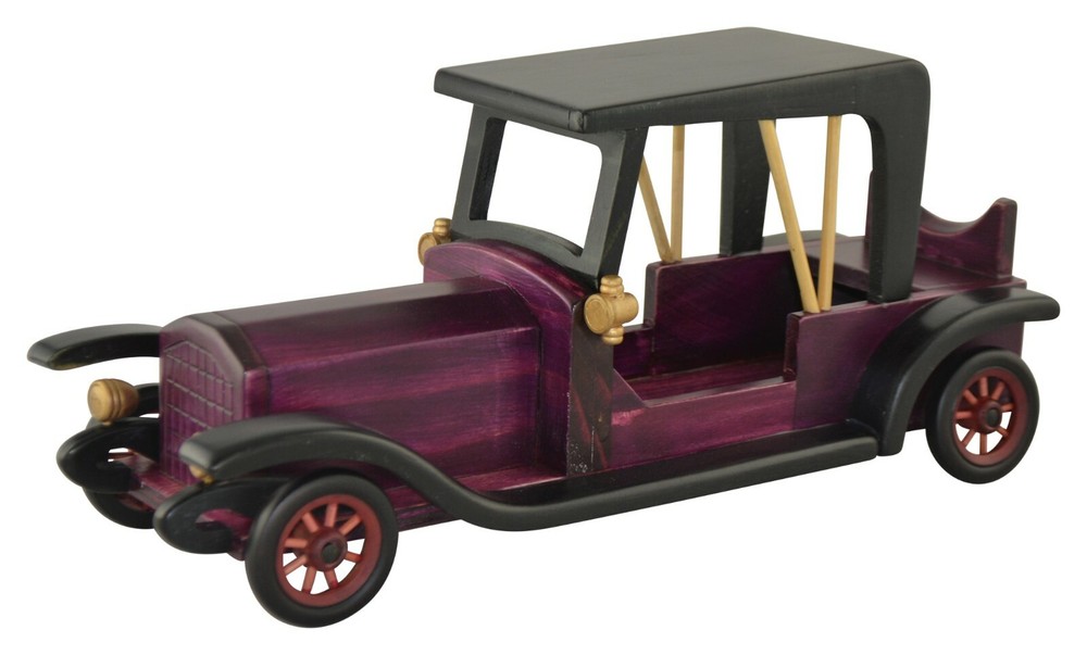 Handmade Solid Wood Antique Car Wine Bottle Holder