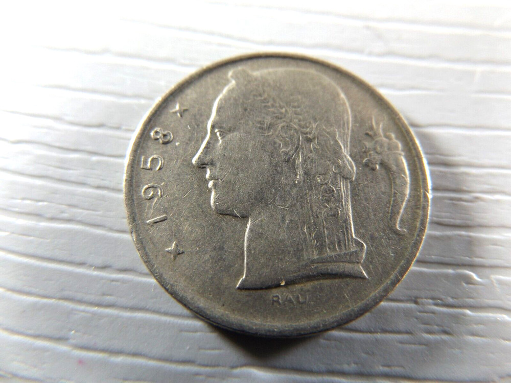 Belgium 1958 5 Francs