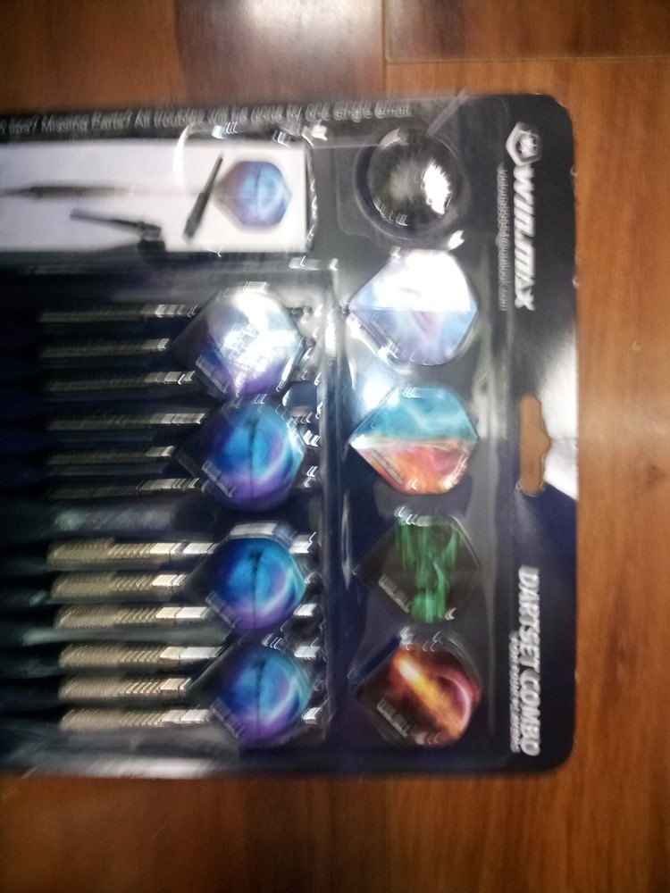 WIN.MAX Darts Plastic Tip - Soft Tip Darts Set - 12 Pcs 18 Gram with 100 Extr...
