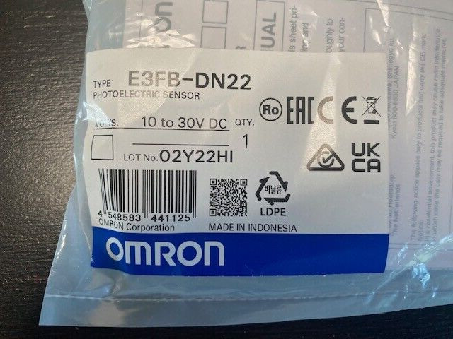 E3FBDN22 New Omron E3FB-DN22 Photoelectric Switch