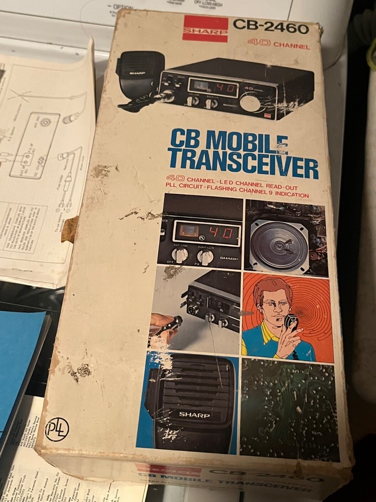 Sharp CB-2460 Mobile Transceiver 40 Channel - With Original Box & Instructions