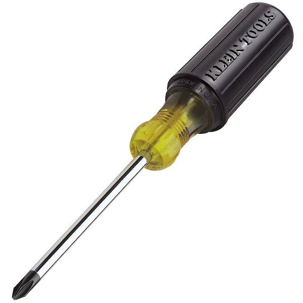 Klein Tools 603-4 No. 2 Phillips Screwdriver 4" Round Shank