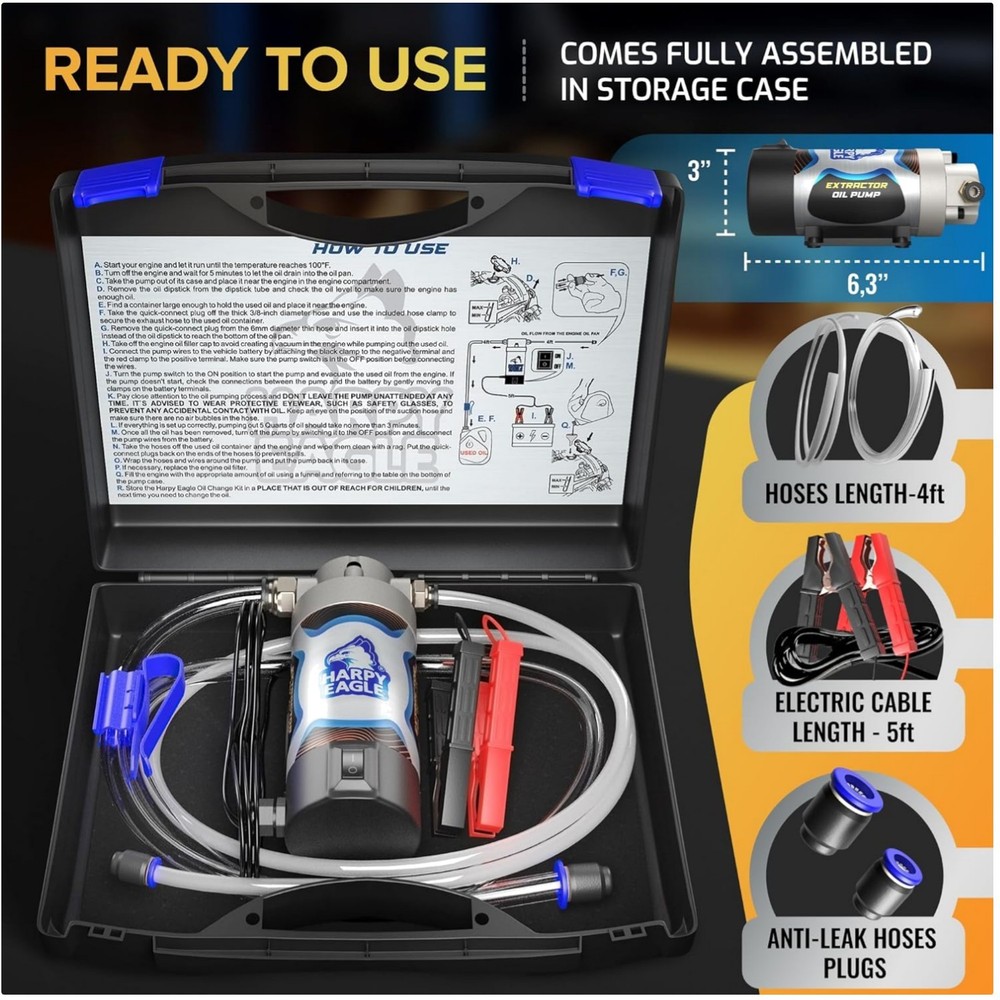 12V/24V Electric Oil Extractor Pump