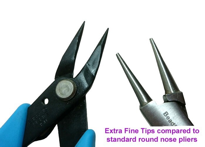 Round Nose Pliers - Extremely Fine Point - USA Made.