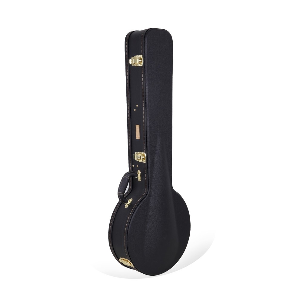 Crossrock 5-String Bluegrass Banjos Hard Case with Multi-layer guitar case