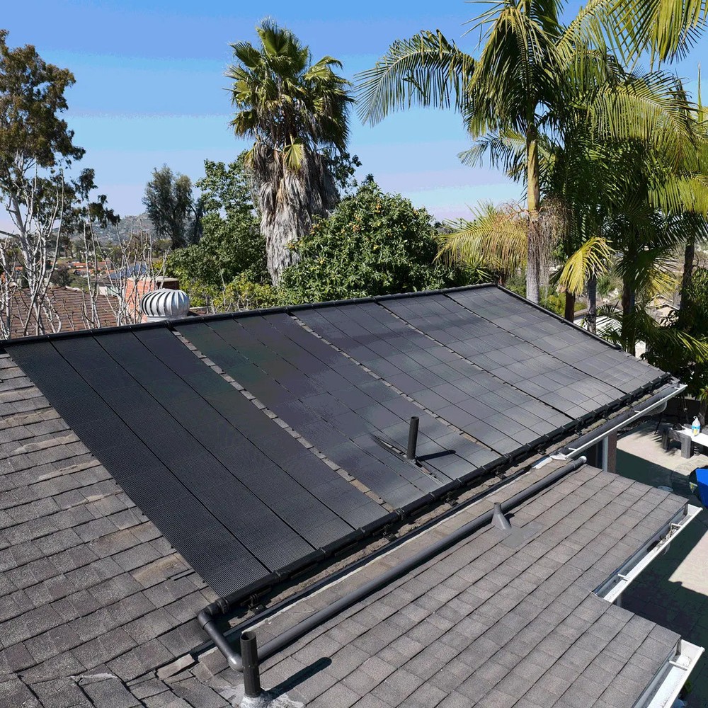 Industrial Grade Solar Pool Heater Panel - Advanced High-Wind Mounting Security
