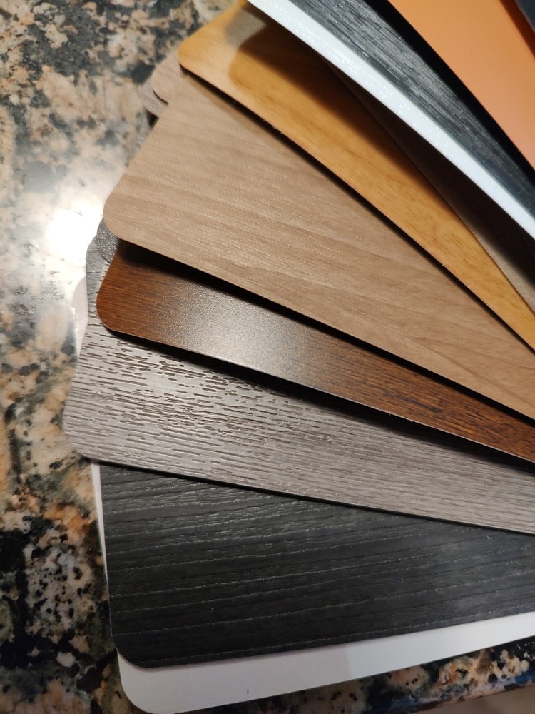 Over 60+ Samples Various Textures Solid And Woodgrain Colors Thermoplastic/Foil