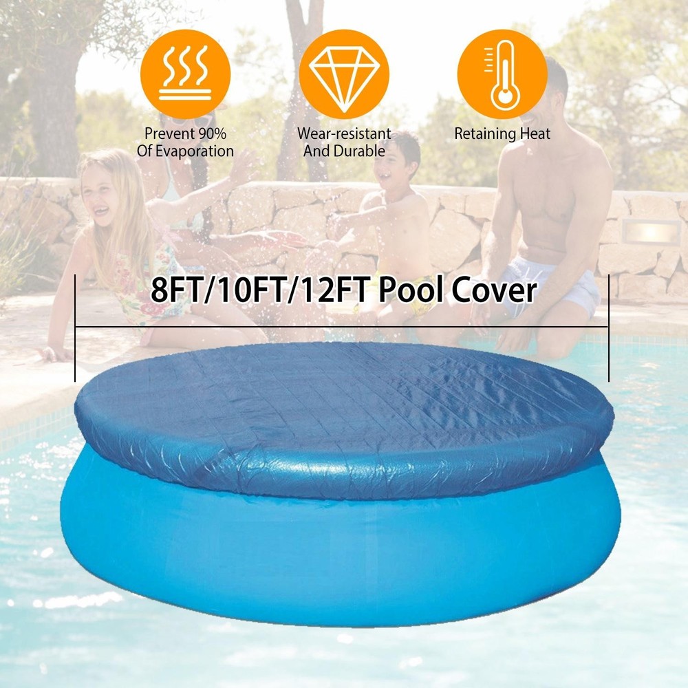 12ft Swimming Pool Cover Protector Dustproof Waterproof Paddling