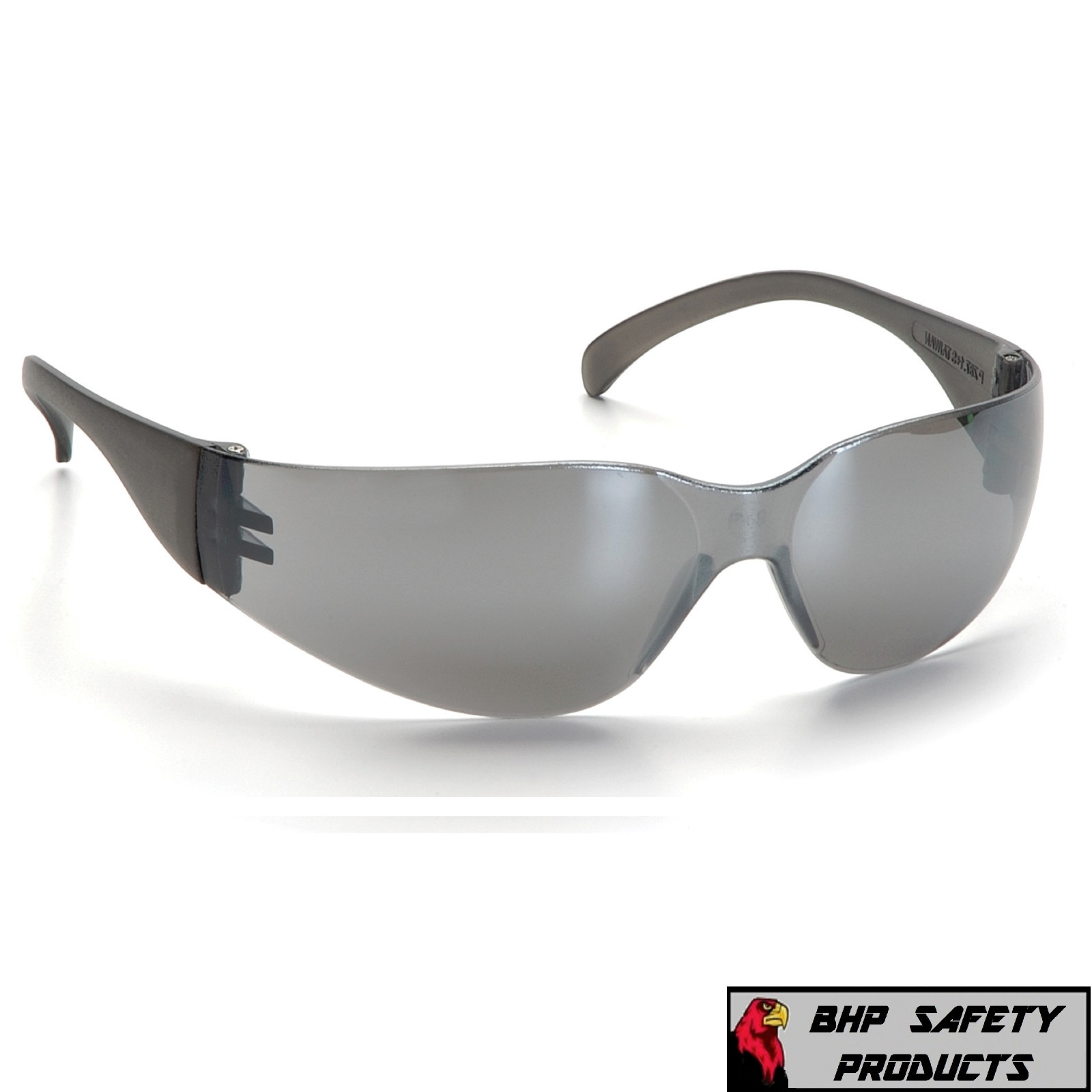 (12 PAIR) PYRAMEX INTRUDER SAFETY GLASSES SILVER MIRROR LENS SUNGLASSES S4170S