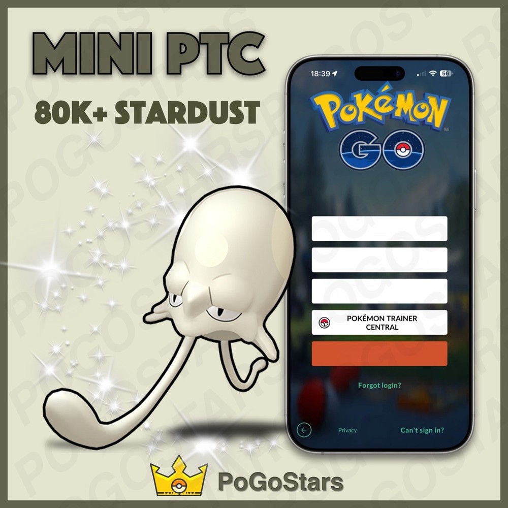 Pokémon PTC Go - Shiny Toedscool - 80K Stardust✨Read Description✨