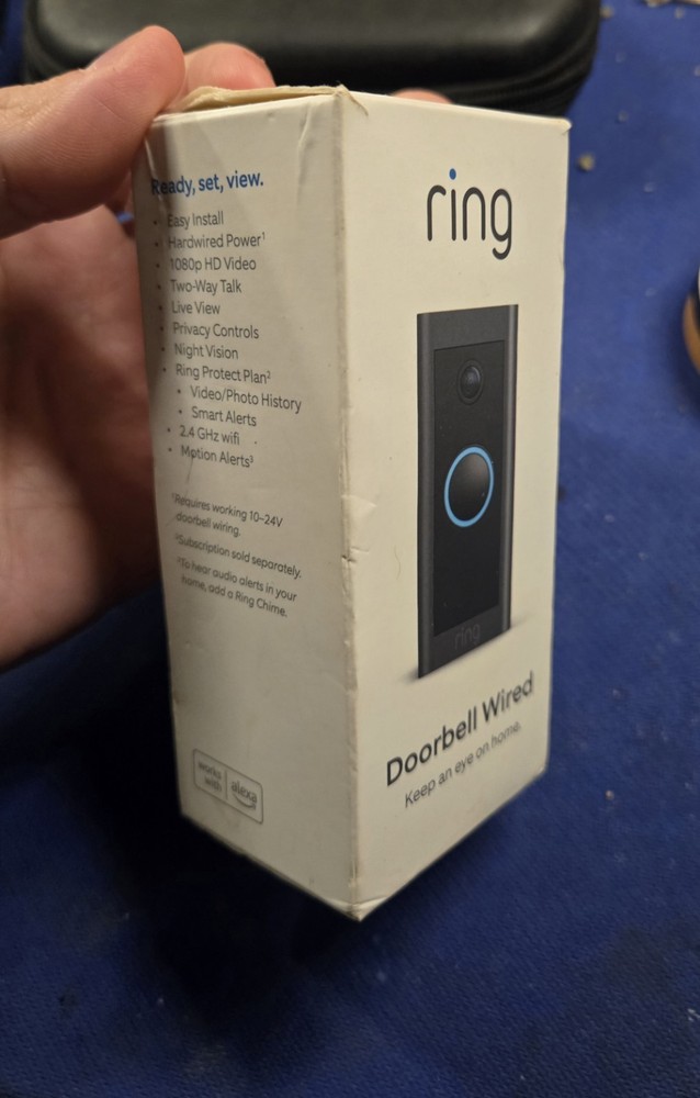 Ring Doorbell Wired Camera New