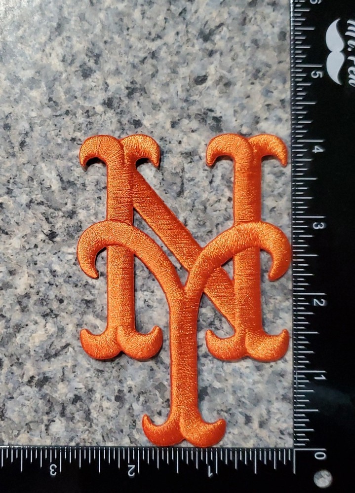 New York Mets Patch. Embroidered. Iron On Backing 4"x3"