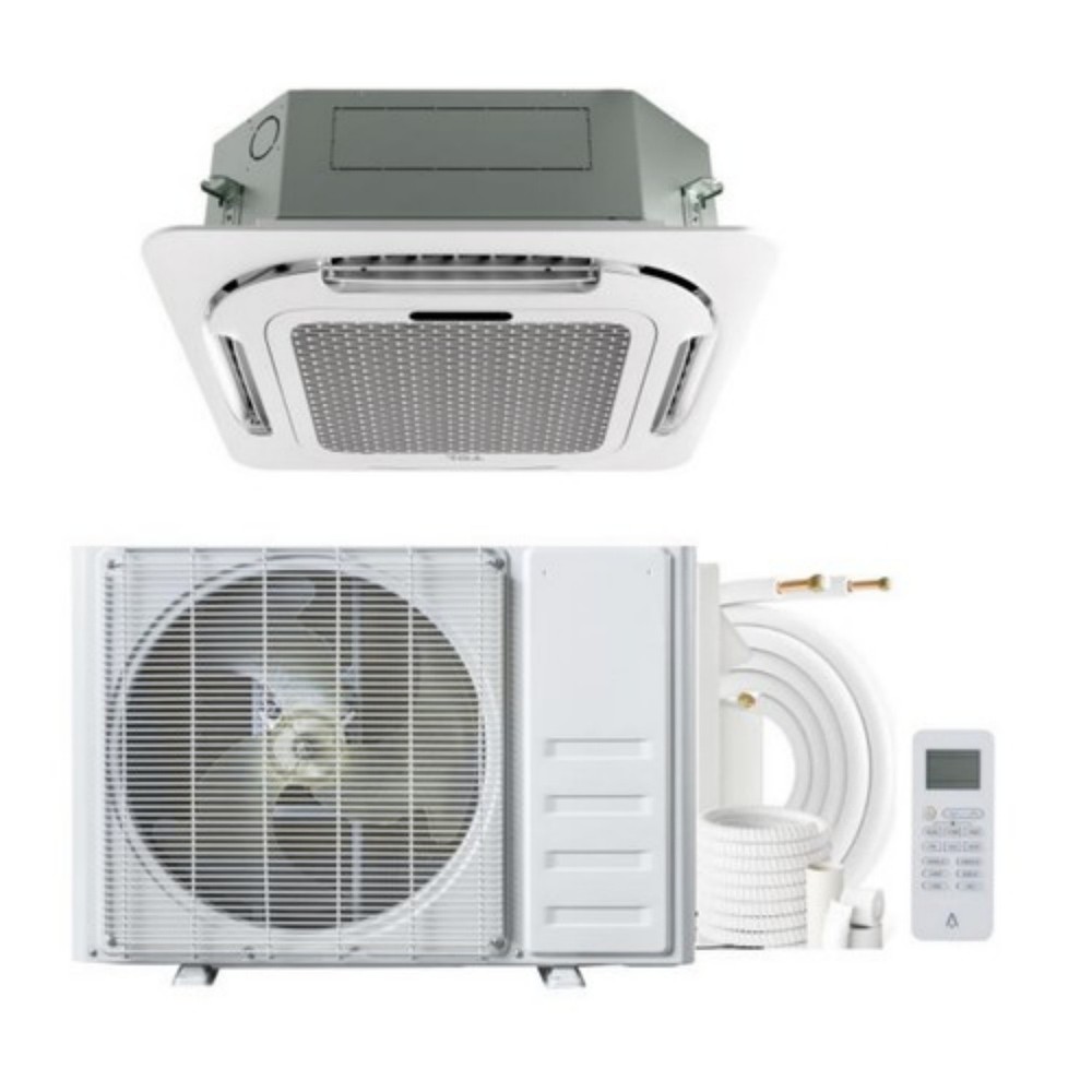 🔵24000 BTU Ceiling Cassette Mini Split AC Cooling&Heating Ceiling Air Condition