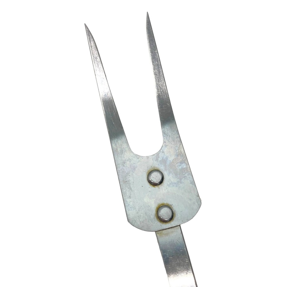 Vintage Stanhome Stainless Meat Fork Plastic Handle