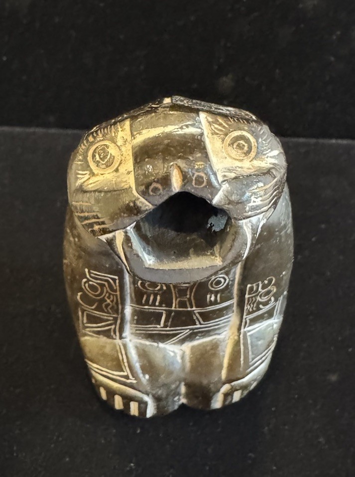 Hand Carved Stone Jaguar Statue Mythical Pre-Columbian Form Bolivian Chachapuma