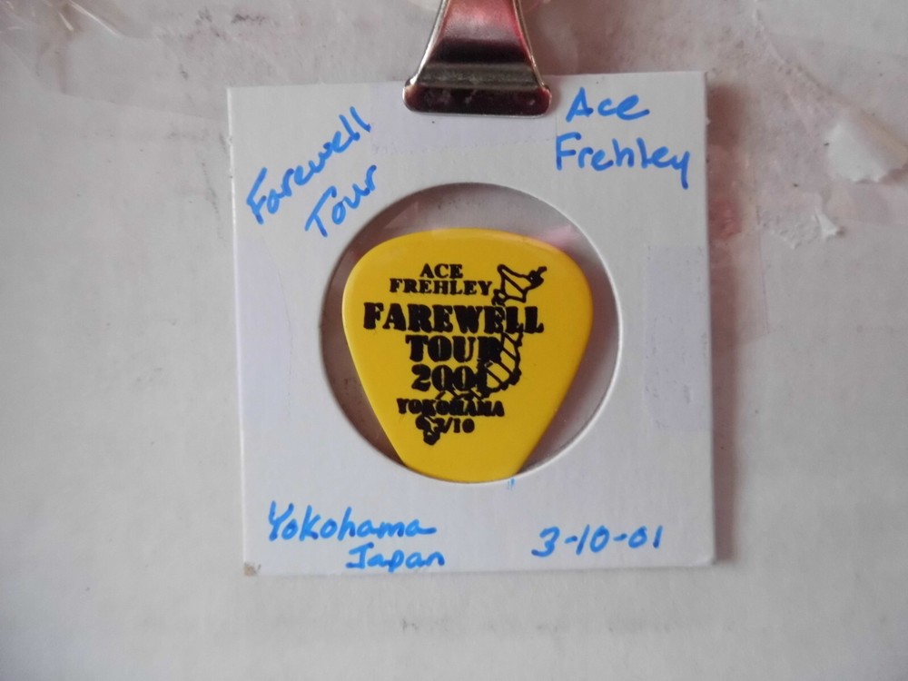 KISS "ACE FREHLEY" 3/10/01 GUITAR PICK~READ DESCRIPTION #9 ~7